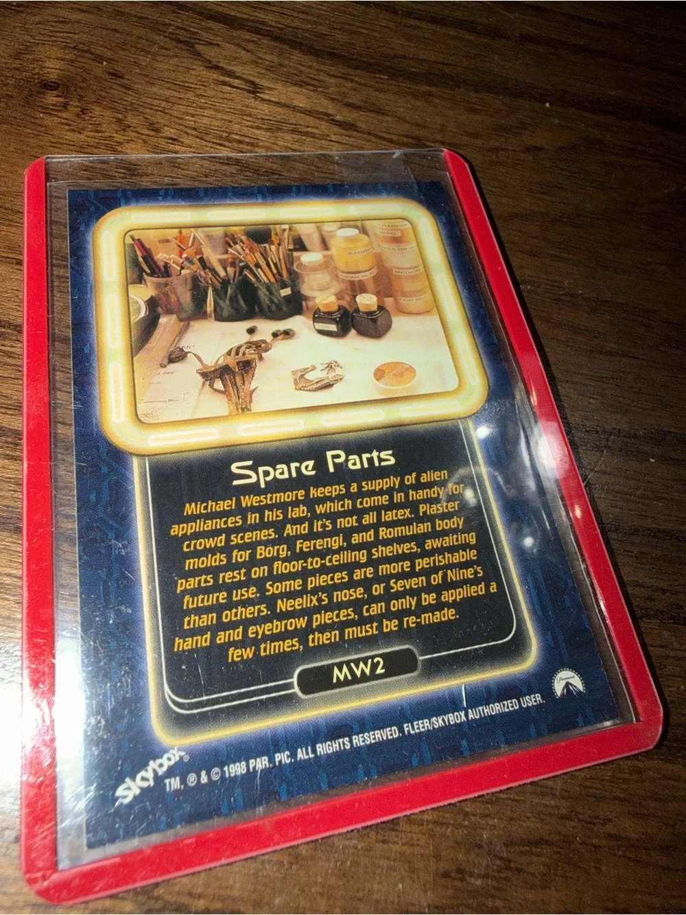 •Star Trek• 1998 Voyager Profiles “Spare Parts” MW2 Collectors Card